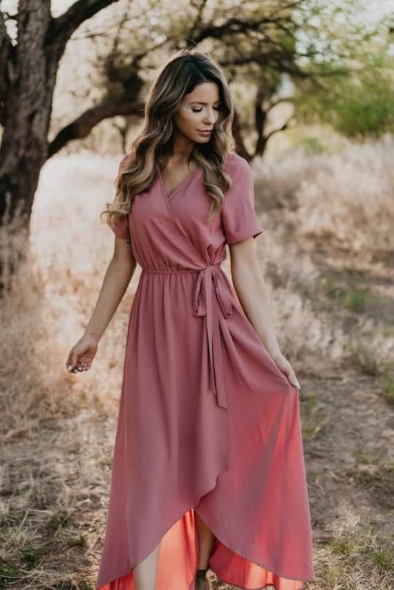 mauve dress