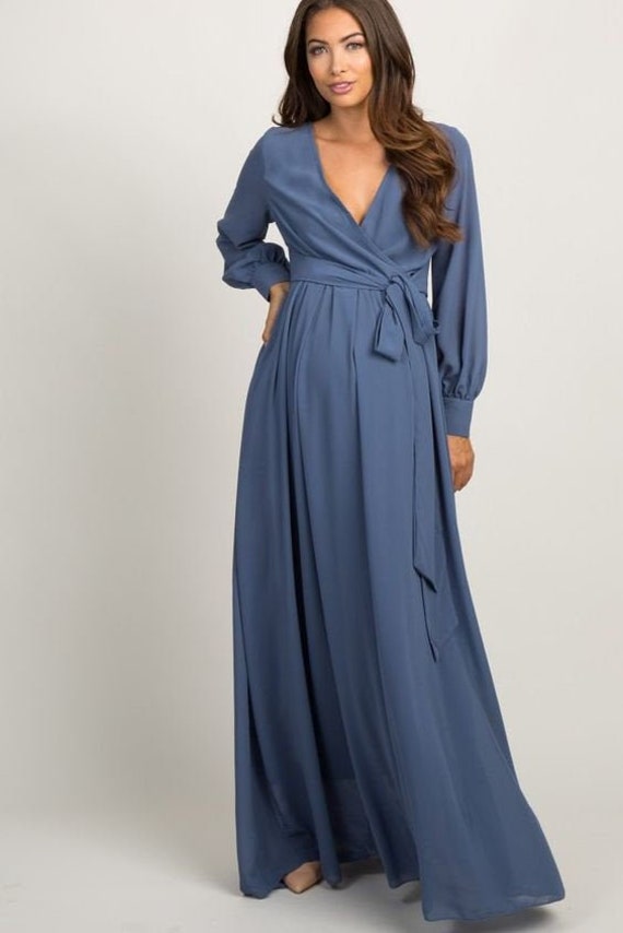Navy blue plus size maternity dress cheap