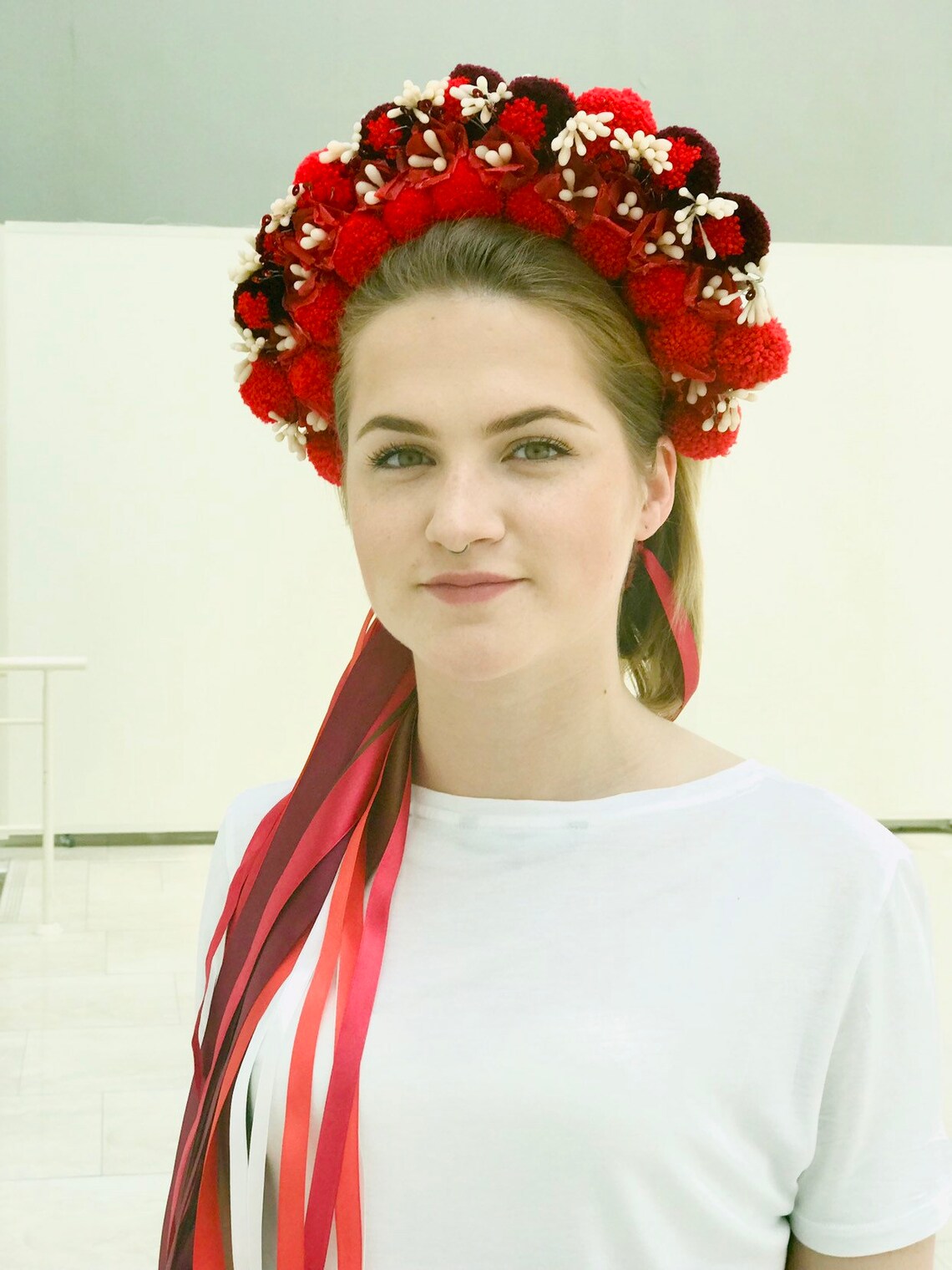 Wedding crown Ukrainian wedding crown Flower crown Wedding Etsy