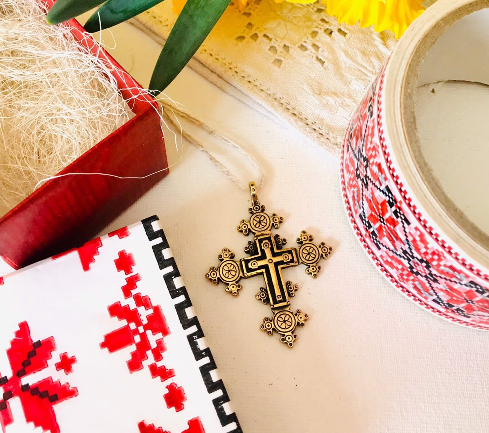 Ukrainian pendant Ukrainian jewelry Ukrainian cross Ukrainian Etsy