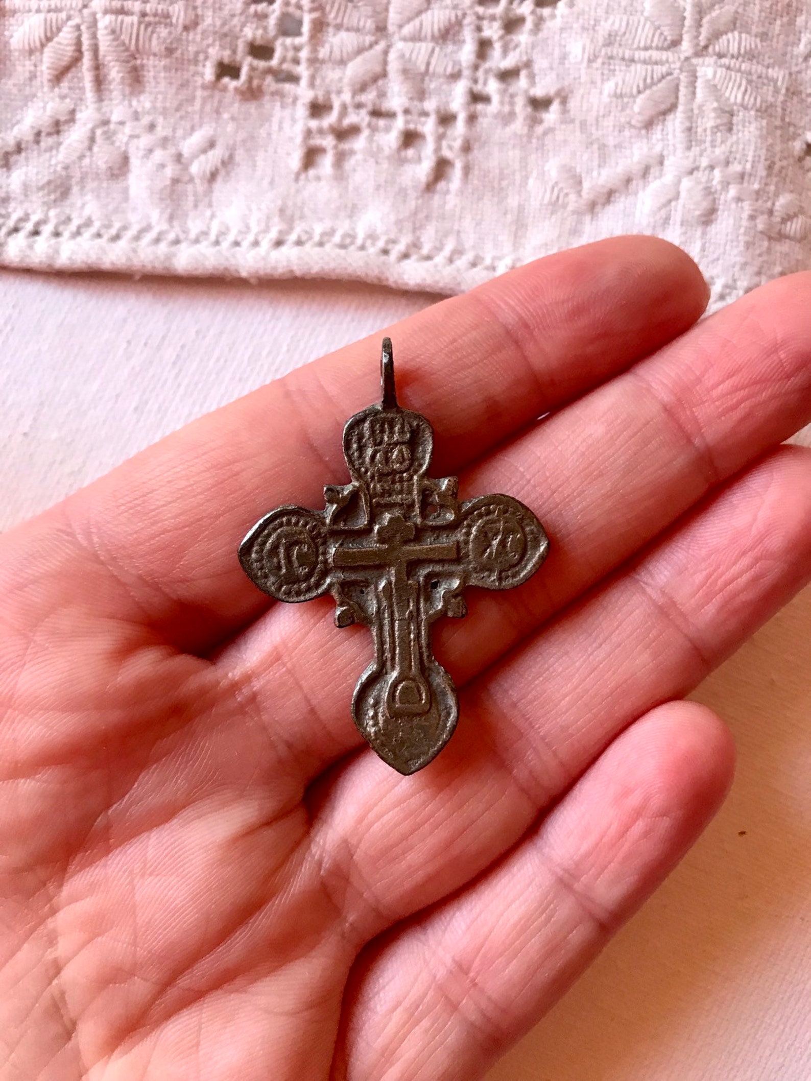 Antique russian ukrainian orthodox cross Antique Old Believer Etsy