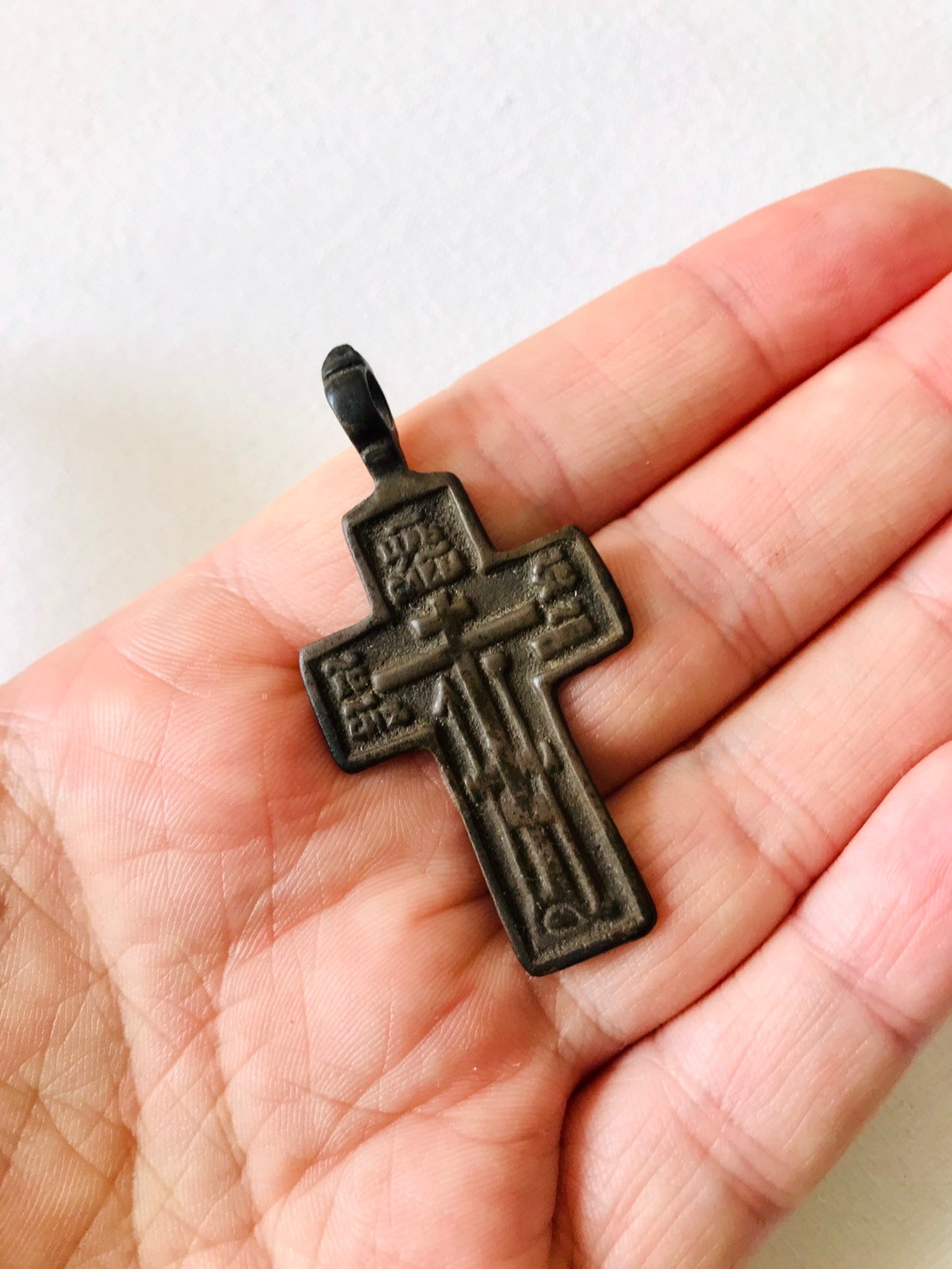 Antique russian ukrainian orthodox cross Antique Old Believer Etsy