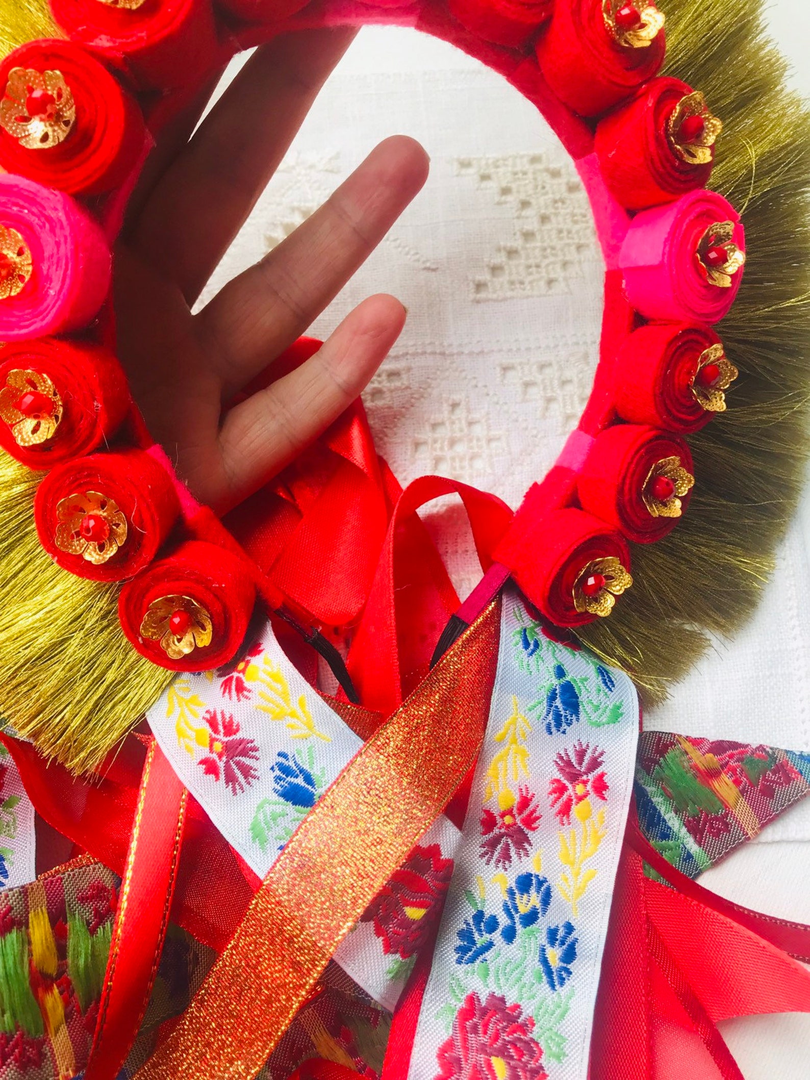 Wedding Crown Ukrainian Wedding Crown Flower Crown Wedding Etsy