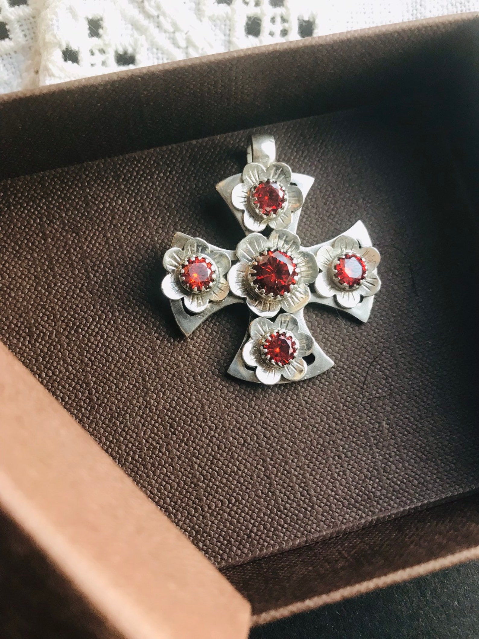 Ukrainian Cross Equalsided Cross Ukrainian Jewelry Flower Etsy UK