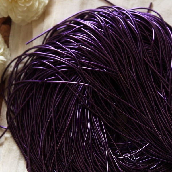 Purple French Wire-Metallic Rough Wire-Purl-Goldwork Purl-goldwork embroidery-goldwork supplies-Dapka-1mm