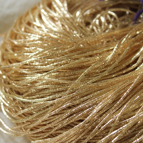 Light Gold Bullion Wirefrench Wiremetallic Rough Etsy