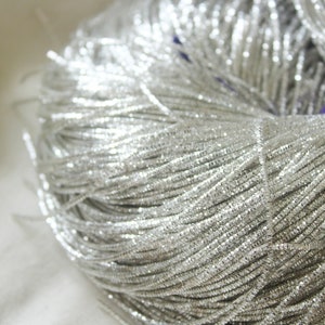 Silver Bullion Wire-French wire--Metallic Rough Wire-Purl-Goldwork Purl-goldwork embroidery-goldwork supplies-nakshi-1mm