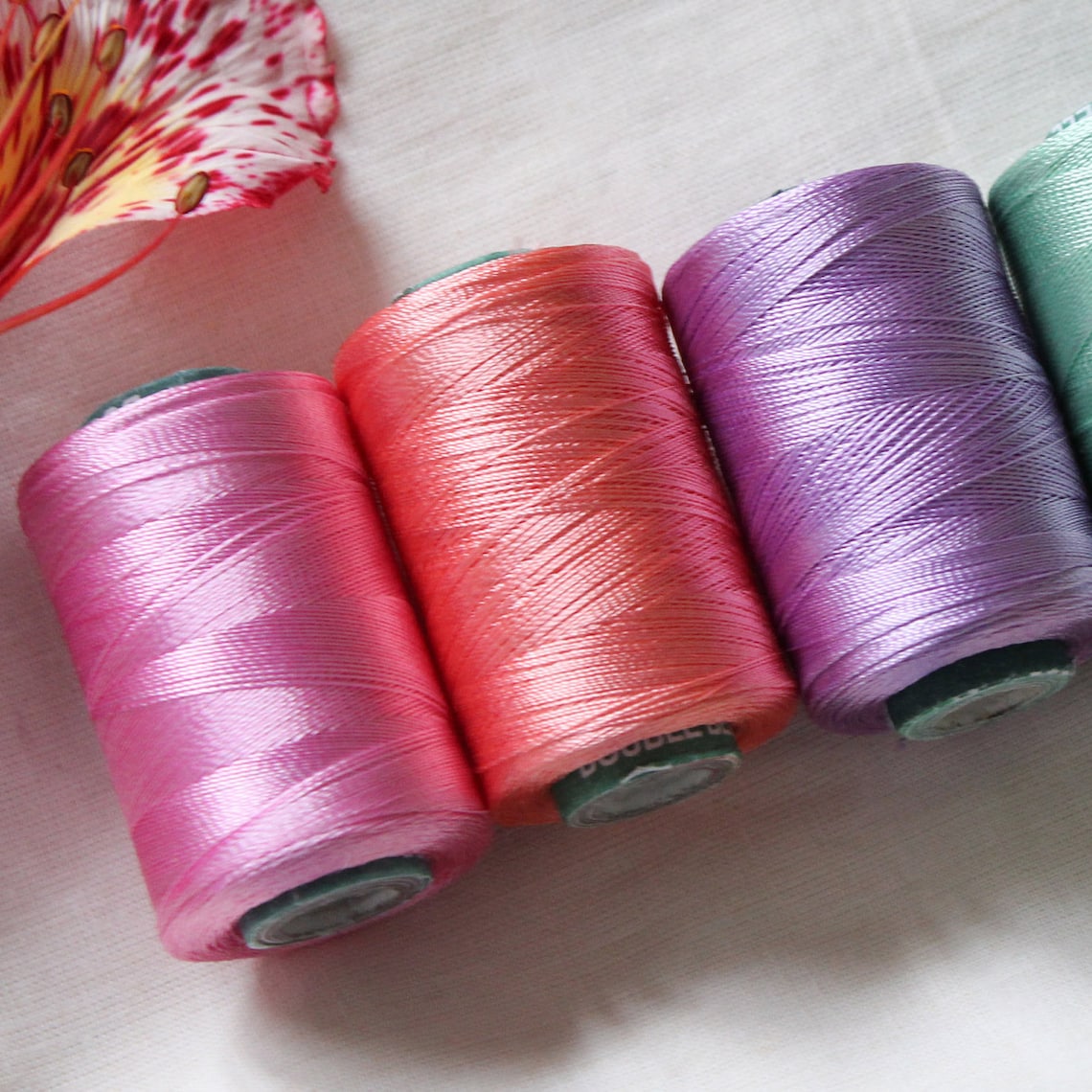 Art Silk Thread Viscose Rayon Yarn 500 Mts/roll Hand/ Etsy