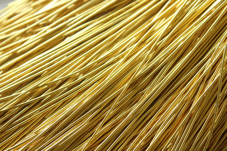 1MM Yellow Gold French Wiremetallic purl Wire for Etsy