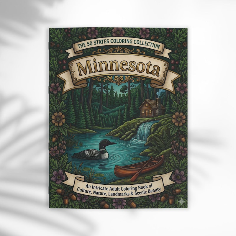 Lake Coloring Book - Etsy
