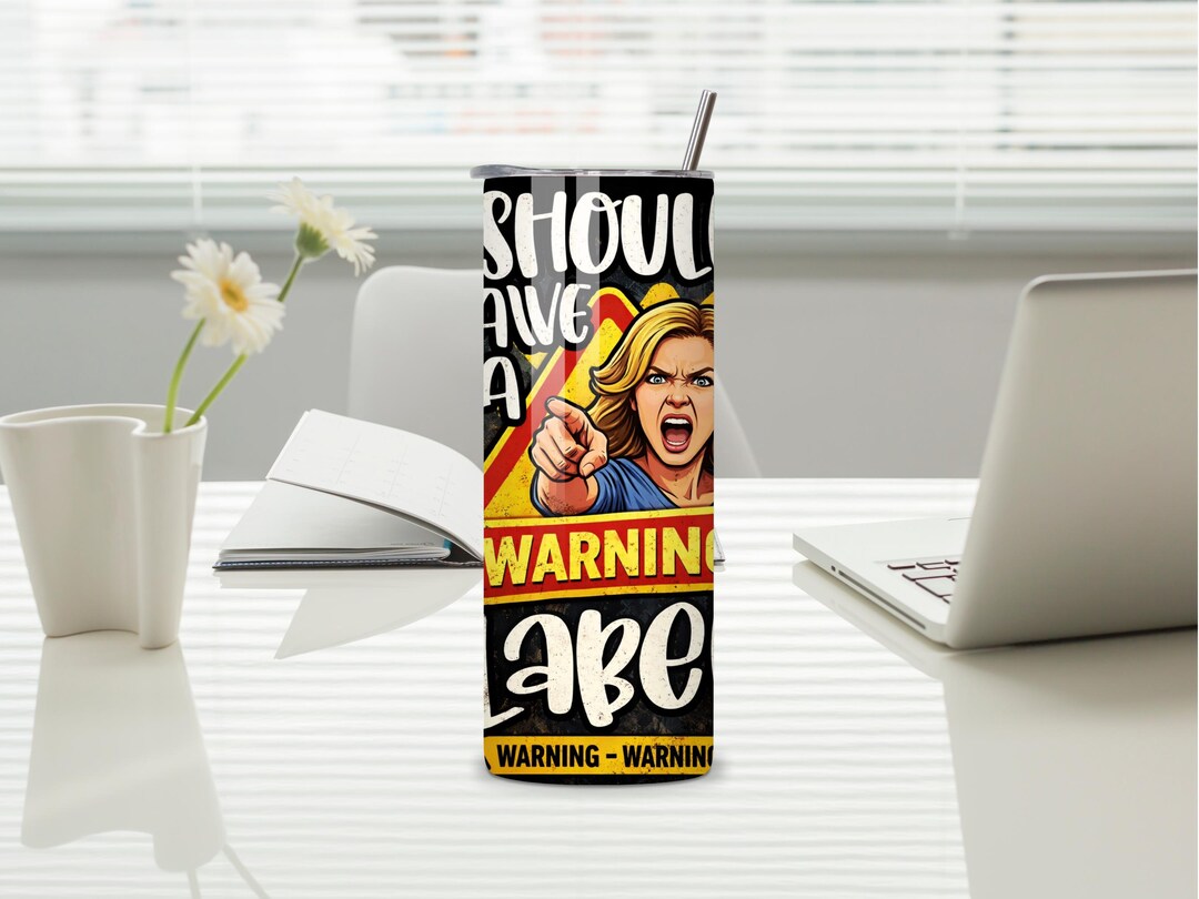 Label Humor Funny Warning Label Graphic, Angry Woman Pointing, Sarcastic Humor ...
