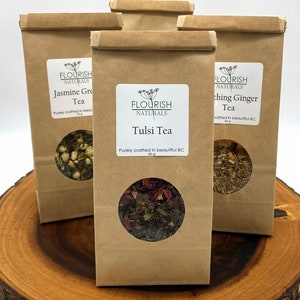 Tulsi (Holy Basil) tea, loose leaf, organic, nourishing