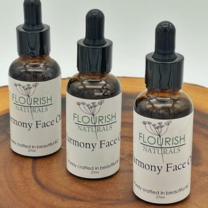 Harmony Face Oil, moisturizer, rose, evening primrose