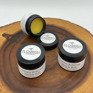 Tension Relieving Muscle Rub, organic, natural, muscle relief