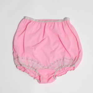1960's Hot Pink Lacy High Waist Panties