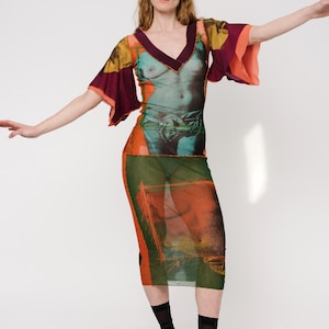 JEAN PAUL GULTIER Venus von Milo Foto Collage Kleid