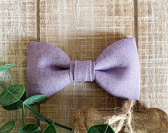 Dog Bow Tie, Lavender Dog Bow Tie, Wedding Bow Tie For Dog, Purple Dog Bow Tie,  Pet Accessory, Pet Bow Tie, Cat Bow Tie,