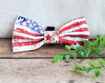 American Flag Dog Bow Tie: Patriotic Pet Accessory