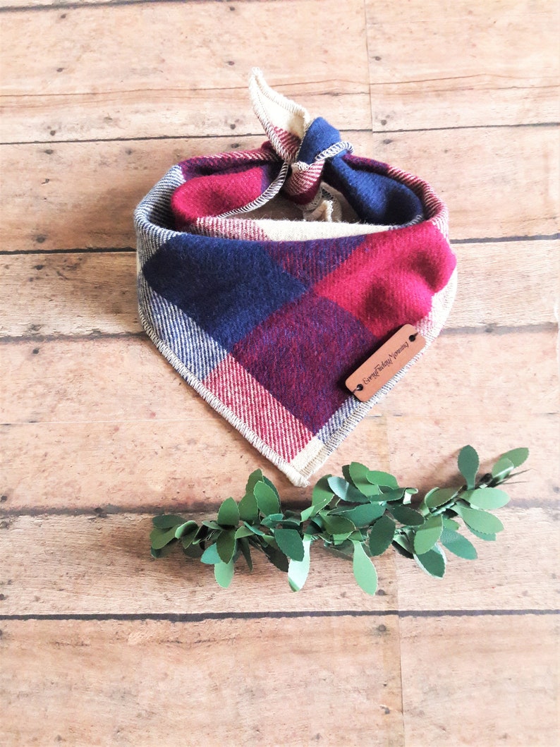 Dog Bandana Chihuahua Bandana Plaid Bandana XSmall Dog Etsy