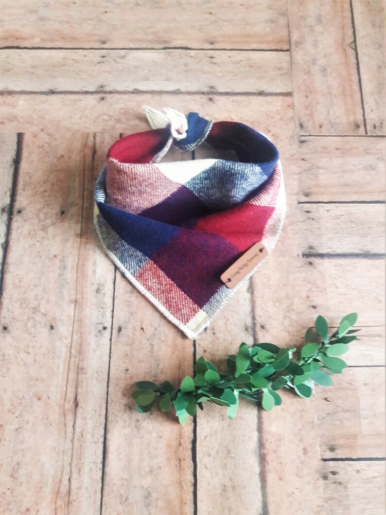 Dog Bandana Chihuahua Bandana Plaid Bandana XSmall Dog Etsy