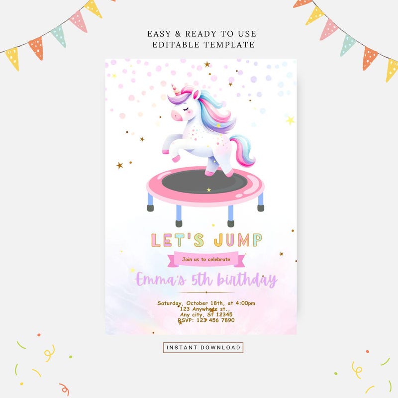 Printable Unicorn House - Etsy UK