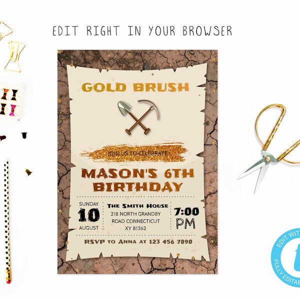 Gold Rush Party - Etsy