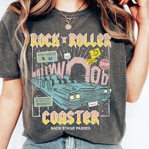 Disney vintage comfort colors shirt - Disney rockin roller shirt - Disney Hollywood studios shirt - disney retro shirt - Disney World shirt