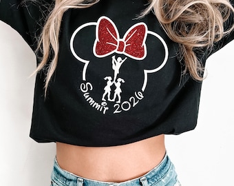 disney summit shirt - disney cheer shirt - disney cheer sweatshirt -  Disney Girl Ladies disney shirts for women - Disney cheer crop top