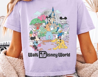 Disney World boxy Shirt - Disney vintage comfort colors shirt - Hollywood studios shirt - comfort colors boxy tee - mickey friends