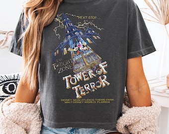 Disney World boxy Shirt - tower of terror shirt - Hollywood studios shirt - comfort colors boxy tee - mickey friends magical kingdom