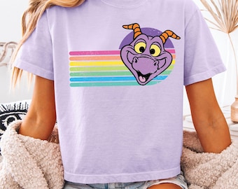 Disney World boxy shirt - Epcot-shirt - verzinselshirt - comfortkleuren boxy T-shirt - Disney-shirt - vintage Disney-shirt