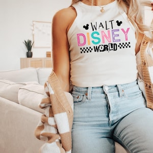 disney crop top - Disney shirt - Disneyland shirt - Disney coquette shirt - Disney crop shirt - Disney tank - trendy shirt - Mickey tank top