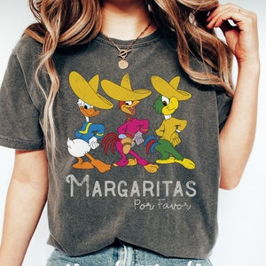 Disney vintage comfort colors shirt - Disney Margarita shirt - Disney Epcot shirt - margaritas Epcot shirt - The Three Caballeros shirt