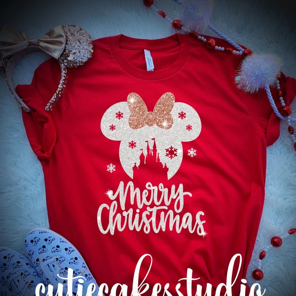 Disney Christmas shirt - rose gold disney shirt - mickey's very merry Christmas party - rose gold Disney Christmas shirt