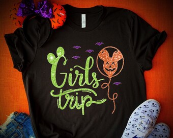 camisa da disney para meninas - camisa do dia das bruxas da disney - festa não tão assustadora do mickey - camisas da disney para mulheres