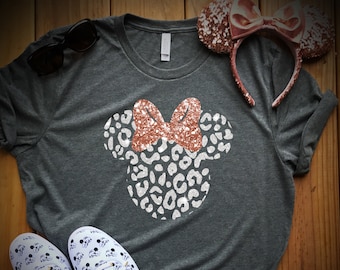 Disney rose gold shirt - disney family shirt - disney animal kingdom shirt -disney leopard shirt - disney cheetah shirt