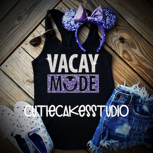 purple potion disney shirt disney vacay mode shirt mickey Racerback Tank top Disney Girl Ladies disney shirts for women purple potion ears