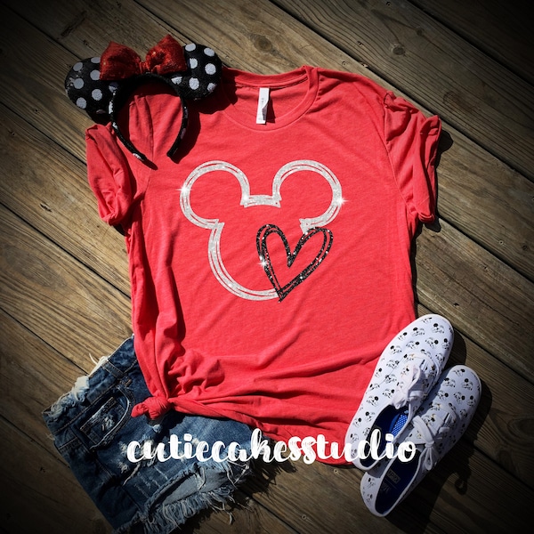 Disney shirt  - disney family shirts - Disney heart shirt - Disney shirts for women - Disney Valentine shirt - disney vacation shirt