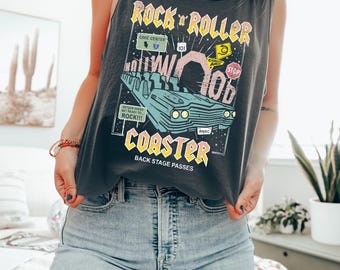 Disney vintage comfort colors shirt - Disney rockin roller shirt - Disney Hollywood studios shirt - disney retro shirt - Disney World shirt