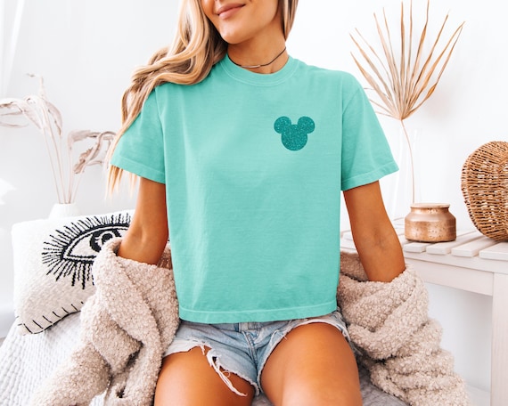 Disney World boxy tee - Disney retro Glitter Mickey comfort colors shirt - Hollywood studios shirt - Magic Kingdom Epcot  - disney gift