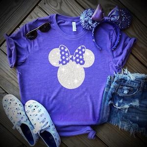 Purple Potion Disney Shirt Mickey Burnout Racerback Disney Mädchen Damen Disney shirts für Frauen lila Potion Ohren Minnie Shirt