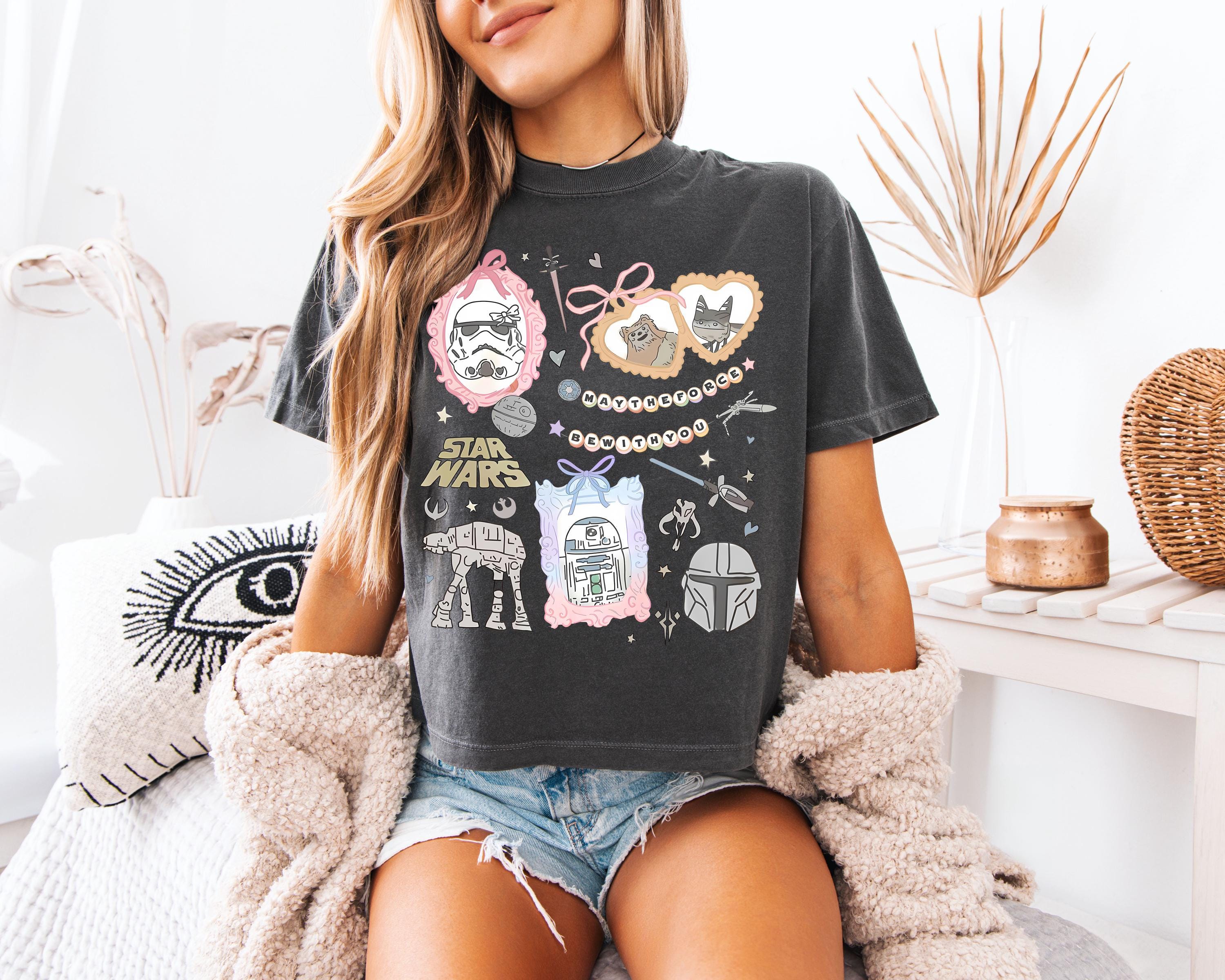 Discover Star Wars Women's Boxy Tee - Disney Vintage Comfort Colors - R2D2 Women's T-Shirt