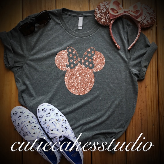 rose gold disney shirt