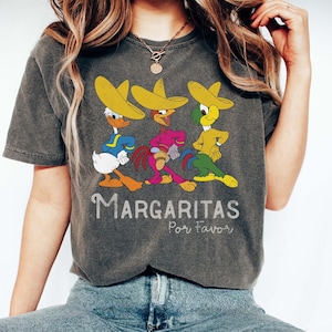 Maglietta Disney Margarita - Maglietta Disney vintage comfort colors - Maglietta Disney Epcot - Maglietta Epcot margaritas - Maglietta The Three Caballeros