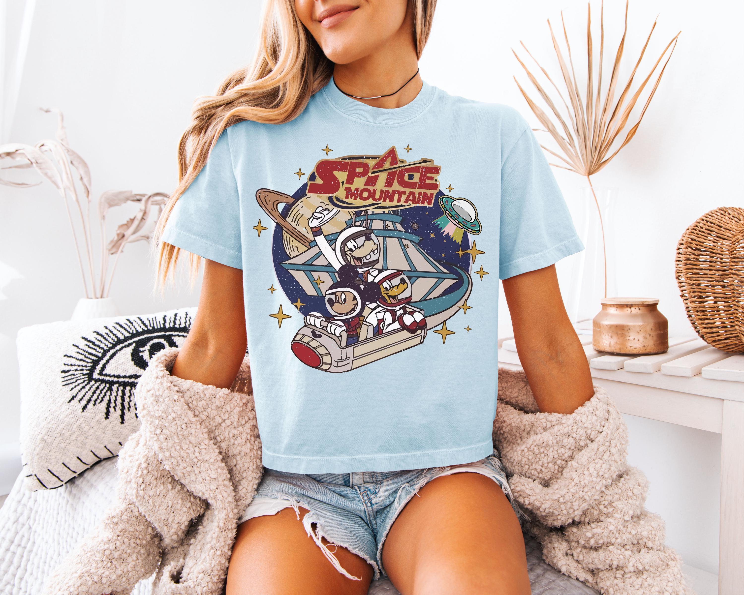 Discover Disney World Space Mountain Boxy Tee - Vintage Comfort Colors Women's T-Shirt - Disneyland Magic Kingdom Gift