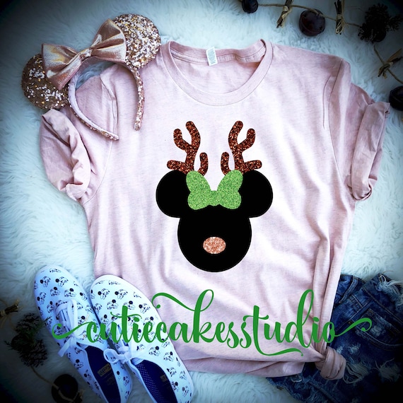 disney rose gold shirt disney Christmas shirt mickey's Christmas party  disney rose gold shirt disney vacation reindeer raglan shirt