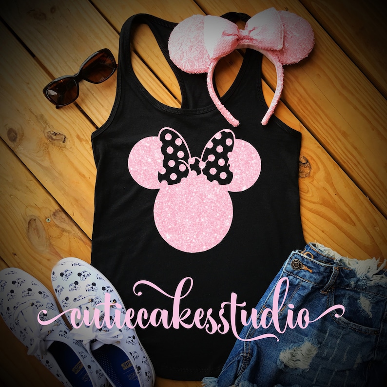 Disney Shirt Millennial Pink Disney Shirt Mickey Tank Top Etsy
