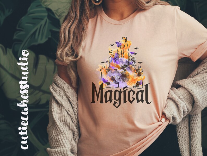 Koszulka Disney Halloween - Koszulka Disney - Koszulka Disney Vacation - Koszulka Disney Castle - Koszulka Disney Sublimation - Koszulka Disney Magic zdjęcie 5