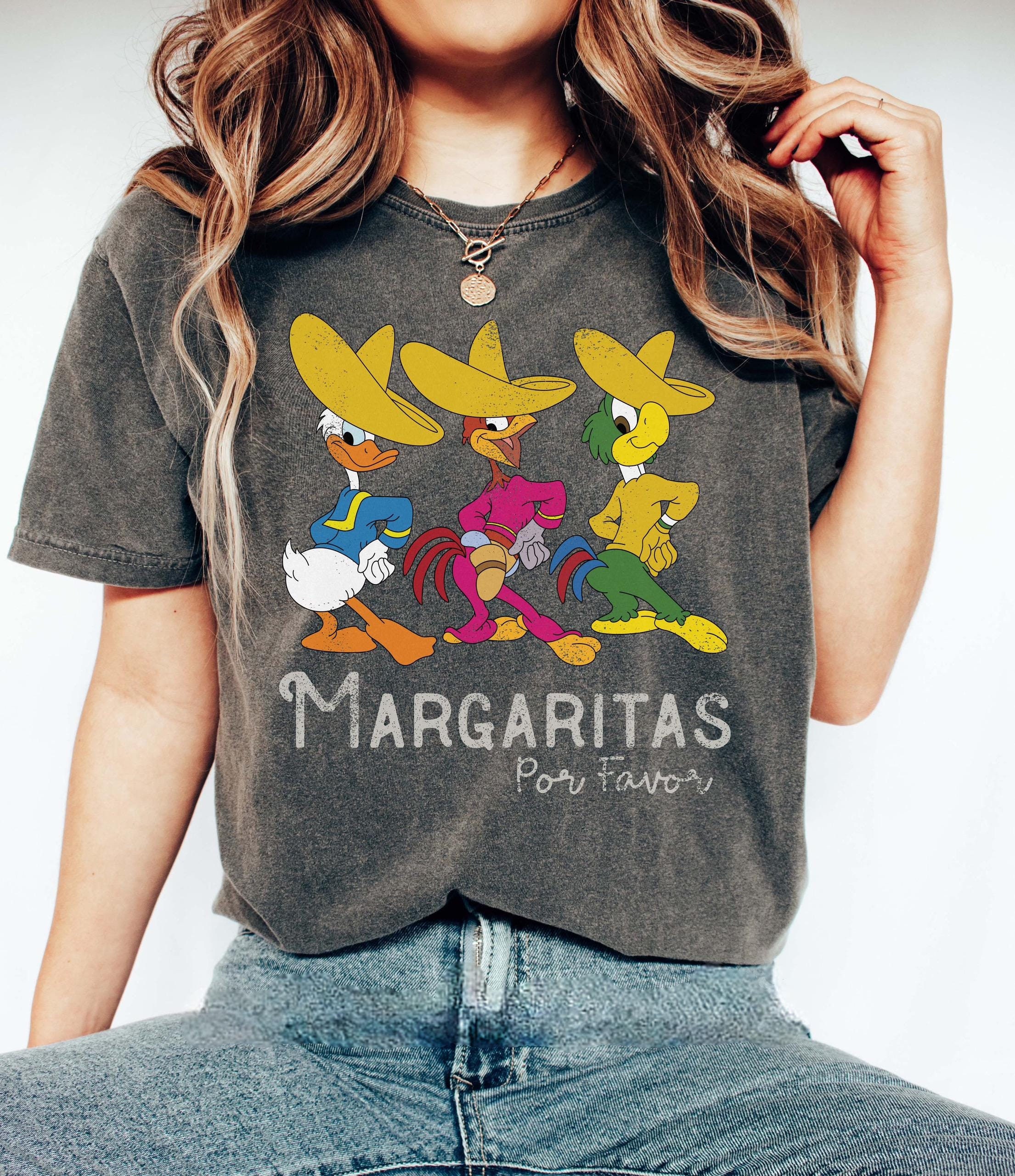 Disney Margarita Shirt - Disney vintage comfort colors shirt - Disney Epcot shirt - margaritas Epcot shirt - The Three Caballeros shirt