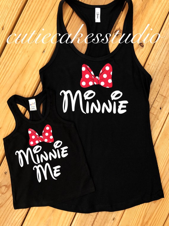 Disney shirt tank minnie me minnie mouse Tank top Disney Girl Baby Toddler  Ladies disney world monogram disney vacation shirt Minnie Mouse